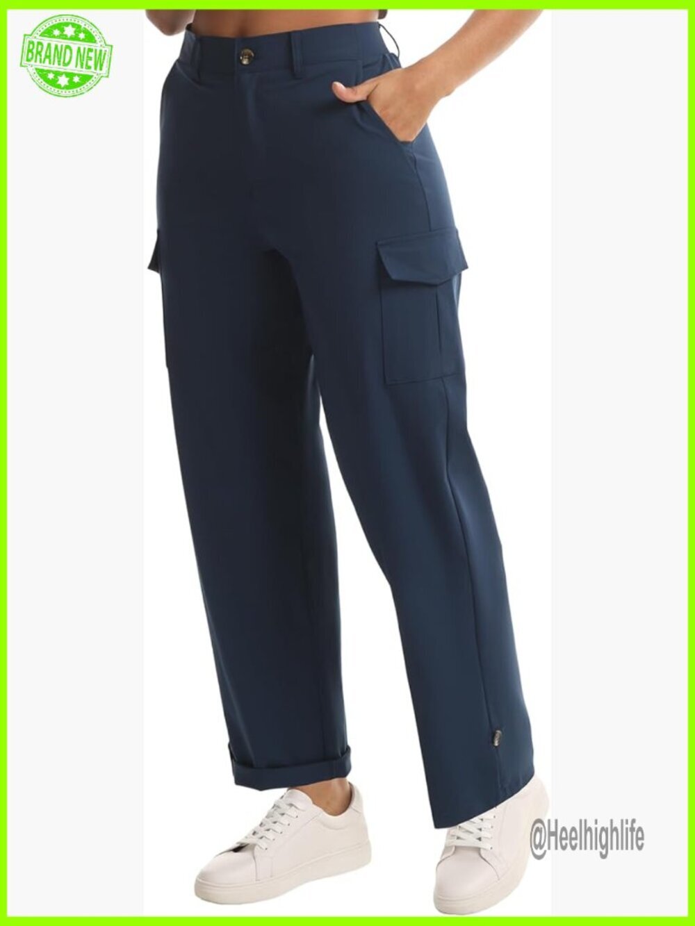 Quick Dry Hiking Capri Pants Lightweight Stretchy Cargo with Pockets